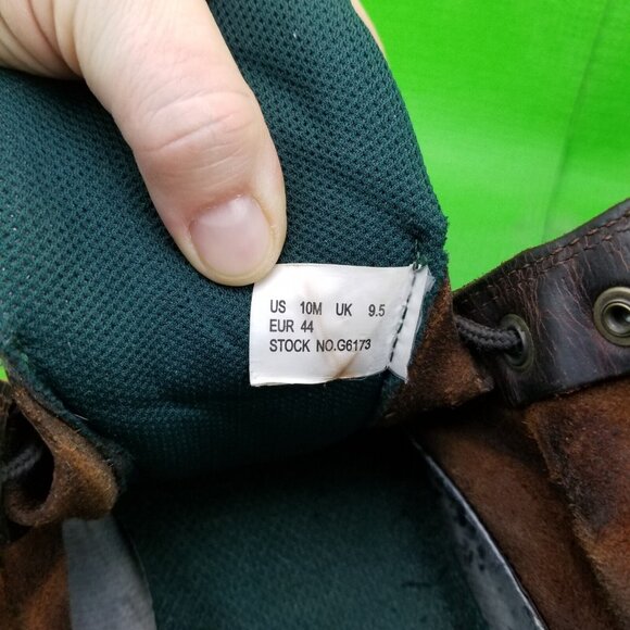 ✅Classic BROWN Leather Georgia Boots Mens 10M Lace up Soft Toe G6173 Work Shoes - Picture 4 of 12